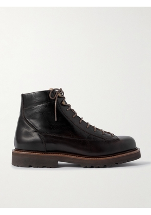 Brunello Cucinelli - Leather Hiking Boots - Men - Brown - EU 41