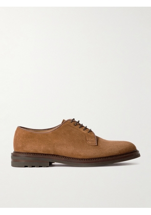 Brunello Cucinelli - Suede Derby Shoes - Men - Brown - EU 40