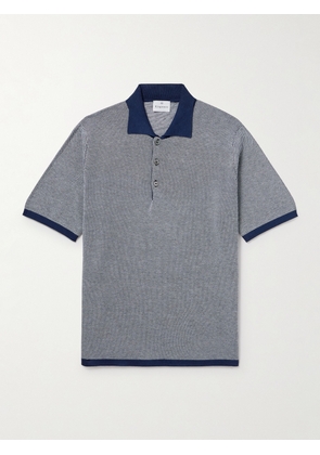 Kingsman - Birdseye Cotton Polo Shirt - Men - Blue - S