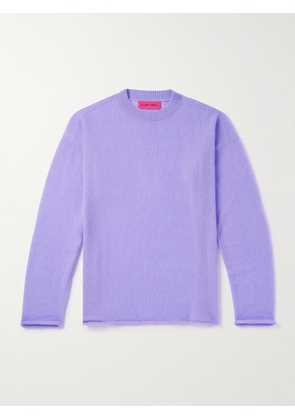 The Elder Statesman - Cashmere and Cotton-Blend Sweater - Men - Purple - XS