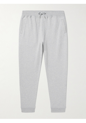 Brunello Cucinelli - Tapered Cotton-Blend Jersey Sweatpants - Men - Gray - S