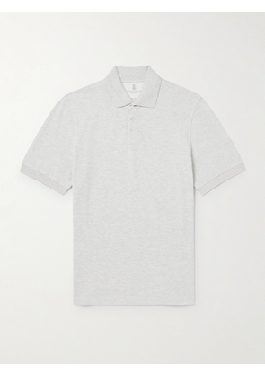 Brunello Cucinelli - Slim-Fit Cotton Polo Shirt - Men - Gray - XS