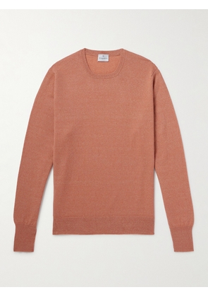 Kingsman - Cashmere and Linen-Blend Sweater - Men - Orange - XS
