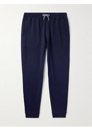 Brunello Cucinelli - Tapered Cotton-Blend Jersey Sweatpants - Men - Blue - XS