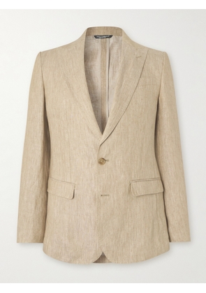 Dolce&Gabbana - Linen Suit Jacket - Men - Neutrals - IT 46