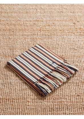 Loro Piana - Fringed Striped Cotton Towel - Men - Neutrals
