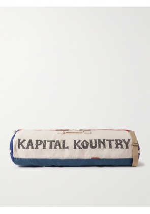 KAPITAL - Boston Printed Canvas Duffle Bag - Men - White