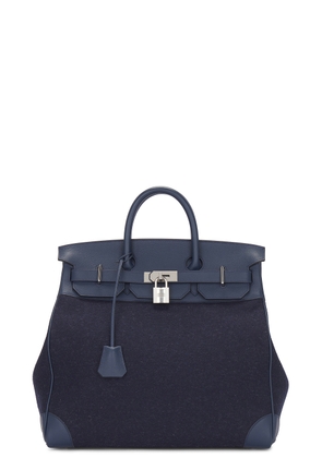 hermes Hermes Haut A Courroies 40 Handbag in Blue - Blue. Size all.