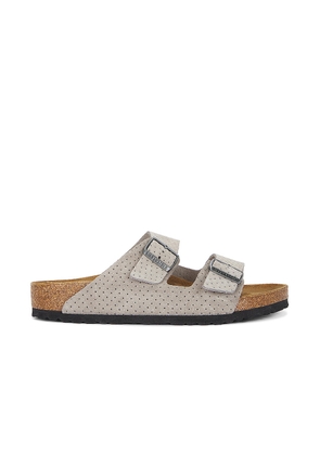 BIRKENSTOCK Arizona Dotted in Stone Coin - Grey. Size 41 (also in 42, 43, 44, 45, 46).