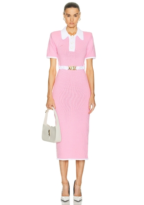 Rowen Rose Polo Maxi Dress in Pink - Pink. Size 34 (also in 36).