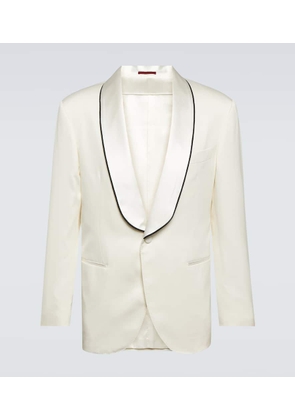 Brunello Cucinelli Délavé silk twill tuxedo jacket