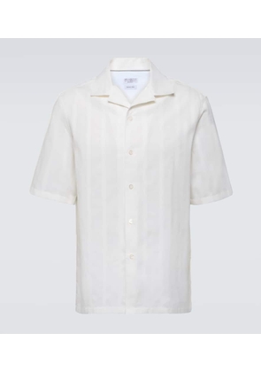Brunello Cucinelli Striped cotton Panama shirt
