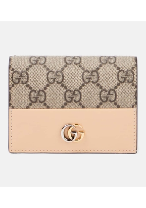 Gucci GG Marmont leather-trimmed cardholder
