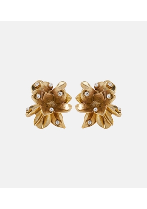 Oscar de la Renta Flower embellished stud earrings