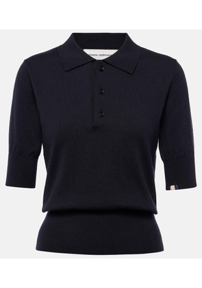 Extreme Cashmere N°351 Park cotton and cashmere polo shirt