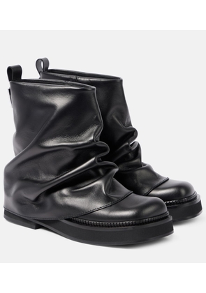 The Attico Robin leather ankle boots