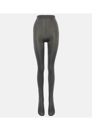 Alex Perry Crystal-embellished jersey tights