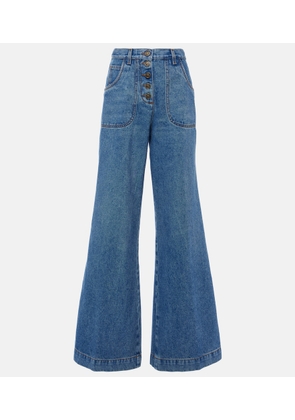 Etro Mid-rise flared jeans