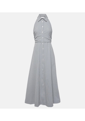 Veronica Beard Mackey striped cotton maxi dress