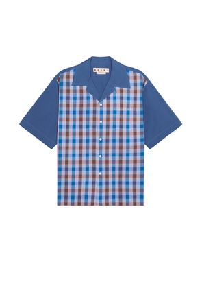 Marni S/S Shirt in Mercury - Blue. Size 46 (also in 50, 52).