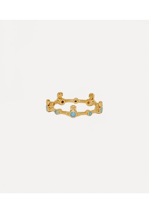 Vivienne Westwood Felicia Ring Gold Crystals Unisex