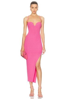 SER.O.YA Dominique Dress in Watermelon - Pink. Size L (also in M, S, XL, XS).