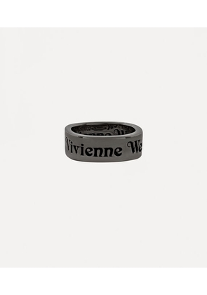 Vivienne Westwood Tiziano Ring Gunmetal Silver Unisex