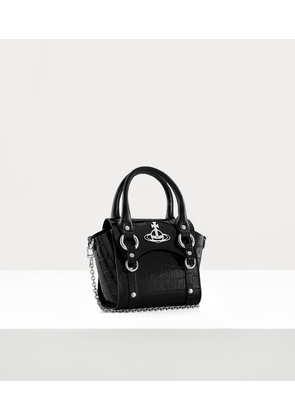 Vivienne Westwood Mini Handbag Chain Leather Black