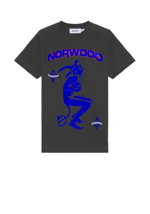 Norwood Glowing Joker Tee in Charcoal - Grey. Size L (also in M, S, XL/1X).