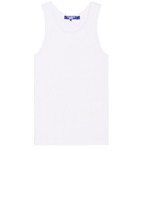 Junya Watanabe Rib Knit Tank in White - White. Size S (also in ).