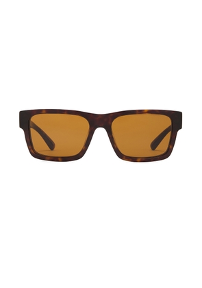 Prada 0pr25zs Square Frame Sunglasses in Tortoise - Black. Size all.