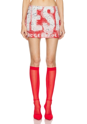 Diesel Hunt Skirt in Formula Red - Red. Size M (also in S, XS).