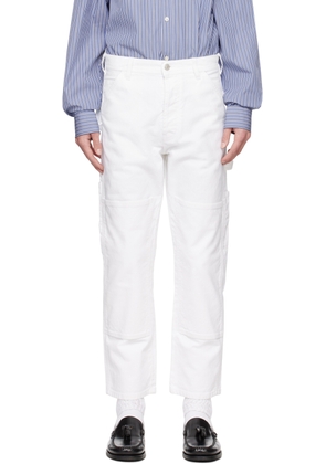 le PÈRE White Paneled Trousers