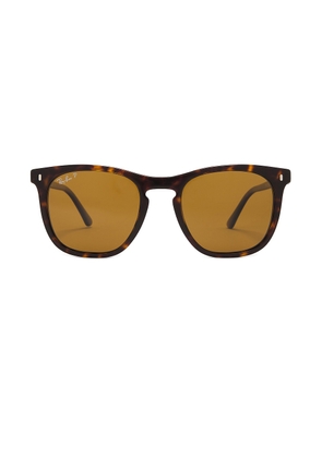 Ray-Ban Polarized Sunglasses in Brown - Brown. Size all.