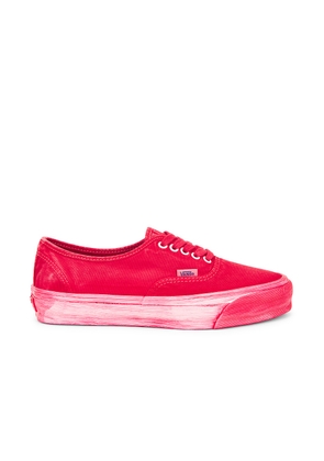 Vans Vault Authentic Reissue 44 Sneaker in Tomato Puree - Red. Size 10 (also in 10.5, 12, 8, 8.5, 9, 9.5).