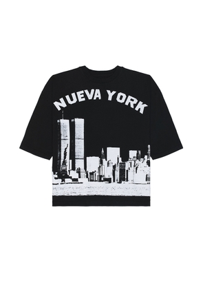 Willy Chavarria Nueva York Buffalo Tee in Black - Black. Size M (also in S).