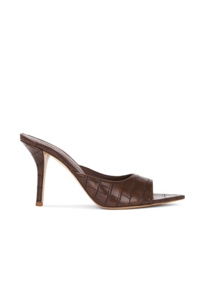 GIA BORGHINI Perni Mule in Chocolate - Brown. Size 38.5 (also in ).