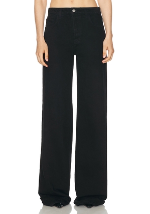 Helsa Low Tide Jeans in Black - Black. Size 23 (also in 24, 25, 26, 27, 28, 29, 30).