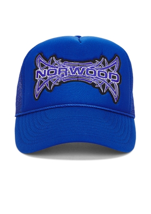 Norwood Tribal Trucker Hat in Royal Blue - Blue. Size all.