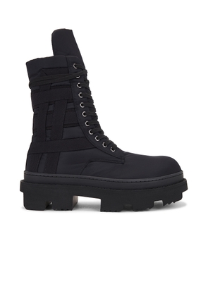 DRKSHDW by Rick Owens Army Megatooth Ankle Boot in Black - Black. Size 43 (also in 45).
