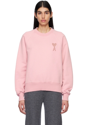 AMI Paris Pink Ami De Coeur Sweatshirt