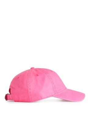 Washed Cotton Twill Cap - Pink
