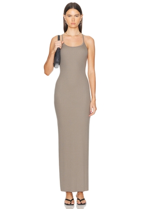 Eterne Tank Maxi Dress in Clay - Taupe. Size L (also in M, XL, XS).