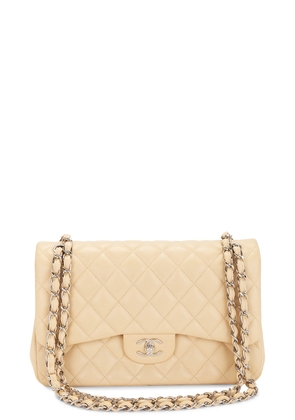 chanel Chanel Quilted Chain Double Flap Shoulder Bag in Tan - Tan. Size all.