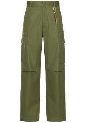 DARKPARK Saint Heavy Twill Cargo Pants in Military Green - Green. Size 46 (also in 48, 50).