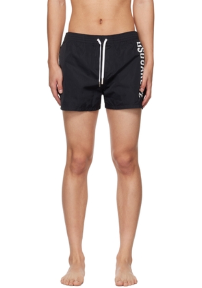 Dsquared2 Black Printed Swim Shorts