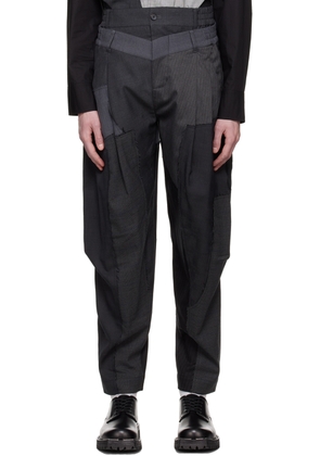 Feng Chen Wang Gray Paneled Trousers