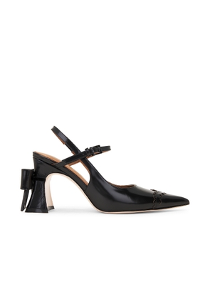 Shushu/Tong Bow Toe Pointed Heels in Black - Black. Size 36 (also in 37, 38, 39).