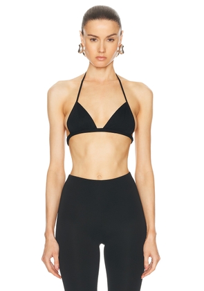 RICK OWENS LILIES Bra Top in Black - Black. Size 38 (also in 40, 42).