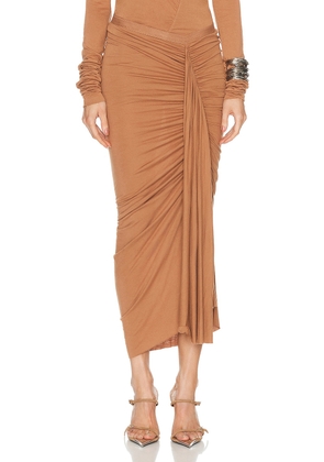 RICK OWENS LILIES Fog Skirt in Nude - Neutral. Size 38 (also in 40, 42).